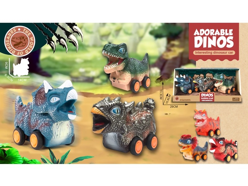 FREE WAY DINOSAUR CAR 3PCS/DISPLAY - HP1167746