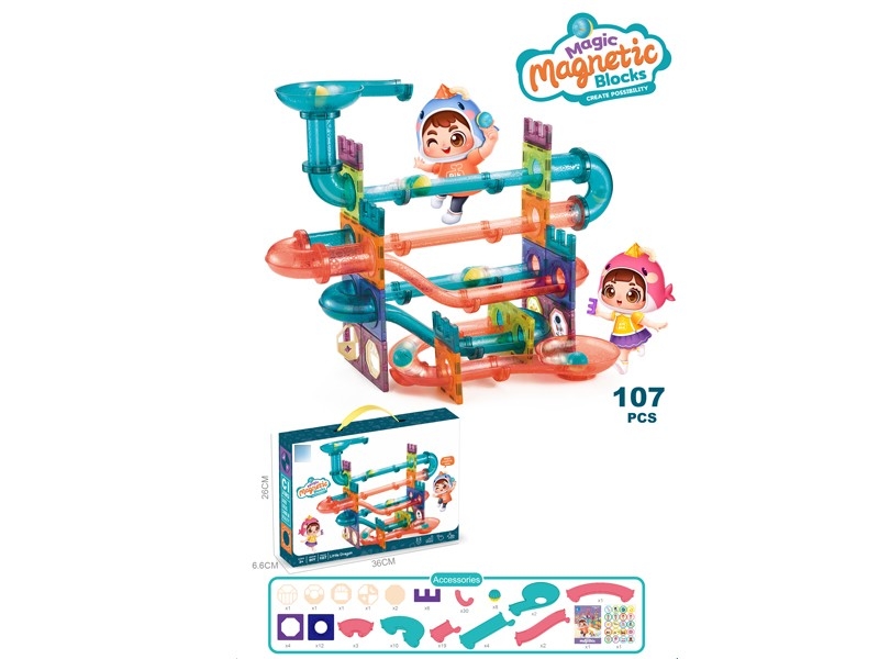 MAGNETIC BUILDING BLOCKS 107PCS - HP1168541