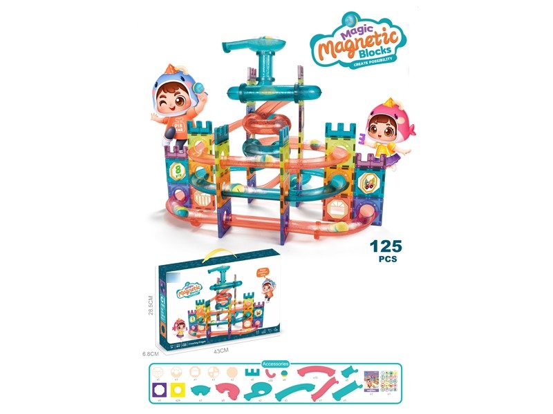 MAGNETIC BUILDING BLOCKS 125PCS - HP1168542