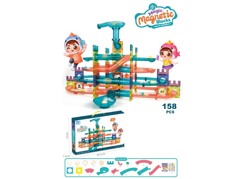 MAGNETIC BUILDING BLOCKS 158PCS - HP1168544