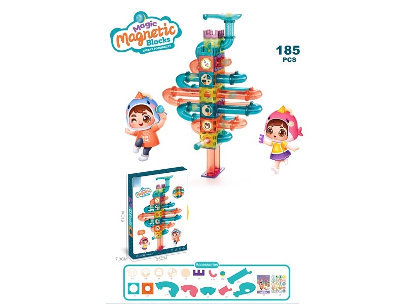 MAGNETIC BUILDING BLOCKS 185PCS - HP1168545