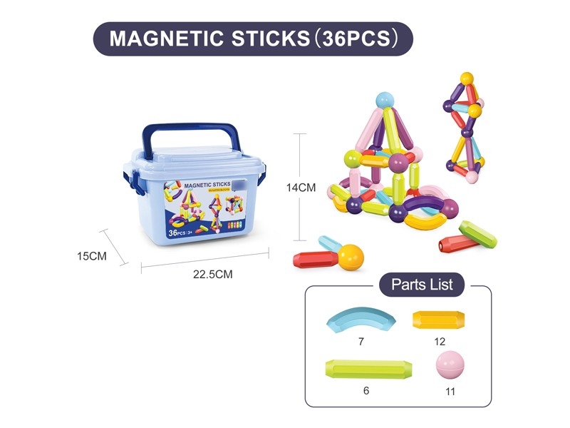 MAGNETIC STICKS 36PCS - HP1168590