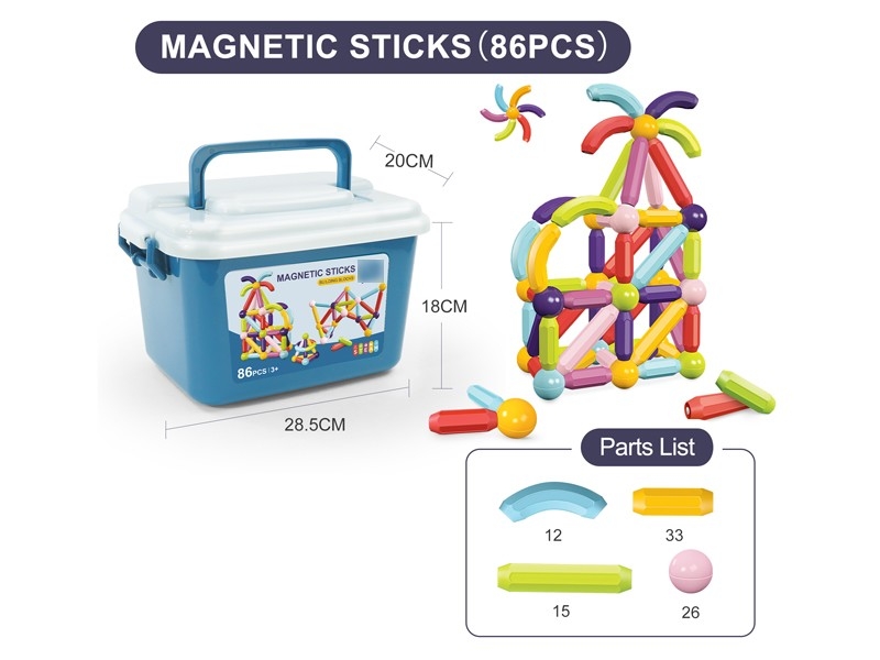 MAGNETIC STICKS 86PCS - HP1168593