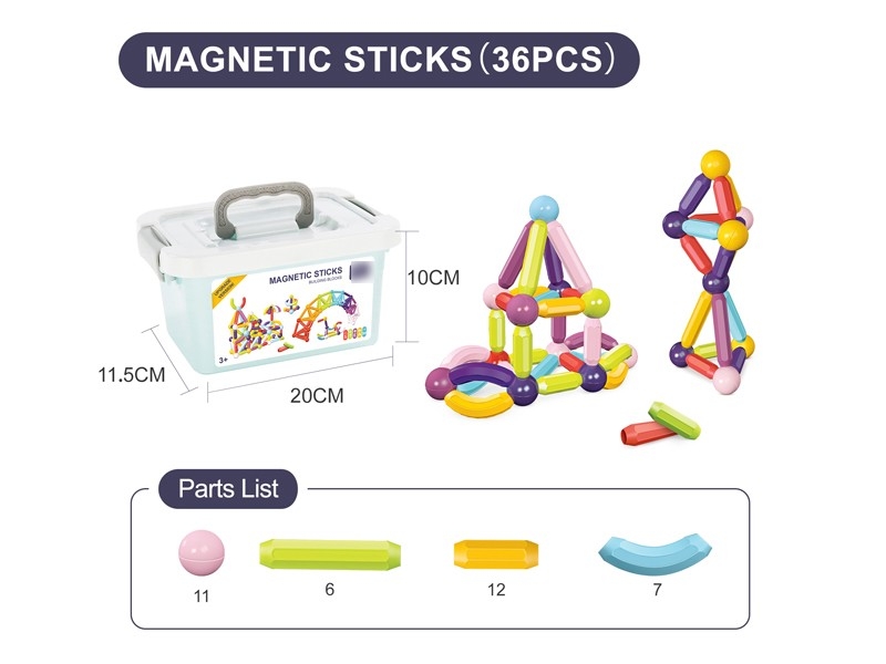 MAGNETIC STICKS 36PCS - HP1168596