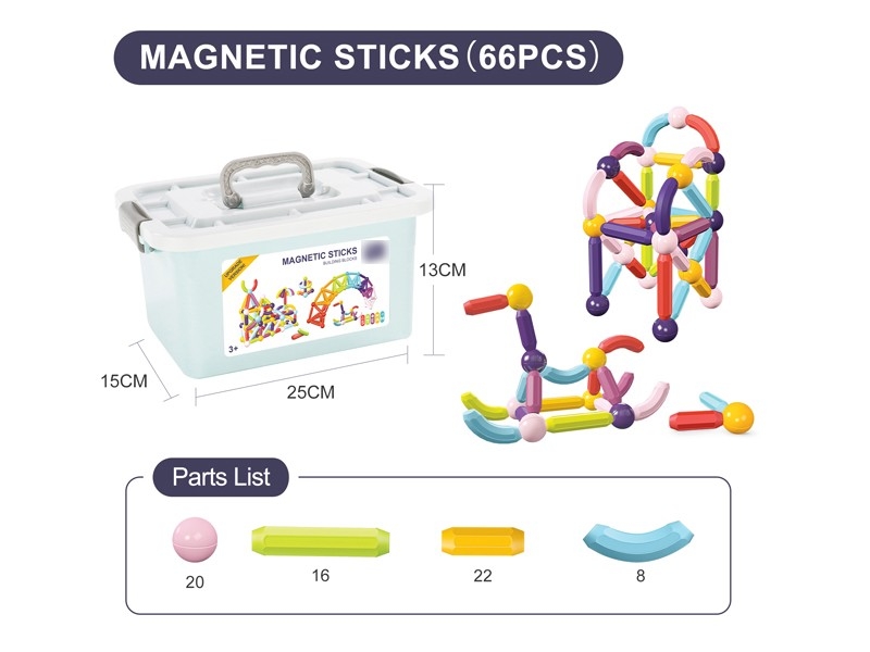 MAGNETIC STICKS 66PCS - HP1168598