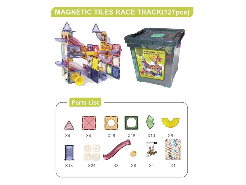 MAGNETIC BUILDING BLOCKS 127PCS - HP1168605