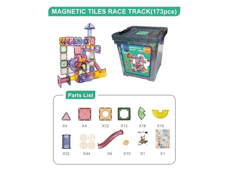 MAGNETIC BUILDING BLOCKS 173PCS - HP1168606