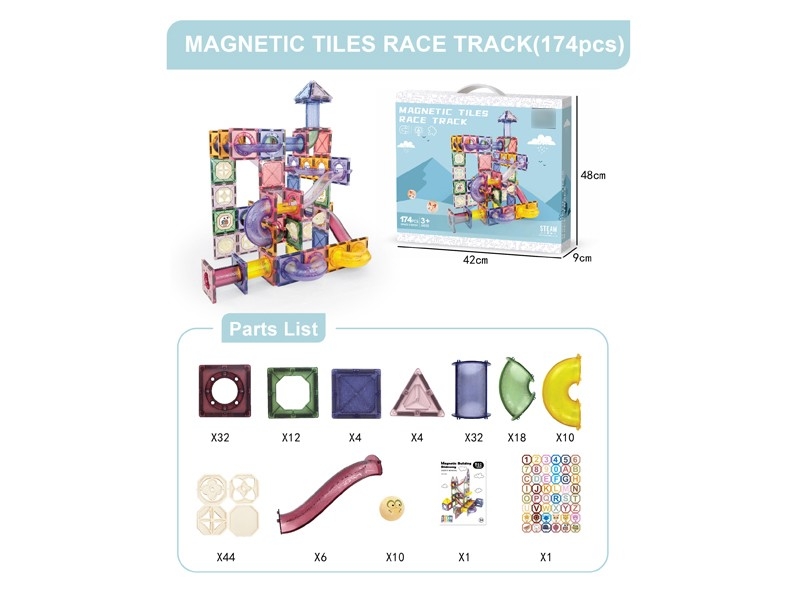 MAGNETIC BUILDING BLOCKS 173PCS - HP1168607