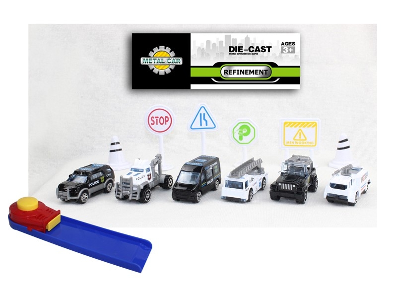 PRESS & GO FREE WAY DIE CAST POLICE CAR - HP1168737