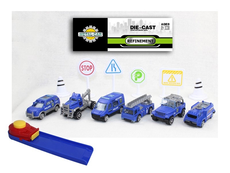 PRESS & GO FREE WAY DIE CAST POLICE CAR - HP1168738