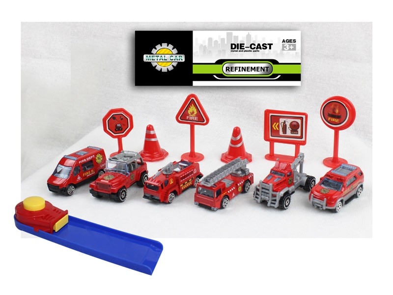 PRESS & GO FREE WAY DIE CAST FIRE TRUCK - HP1168740