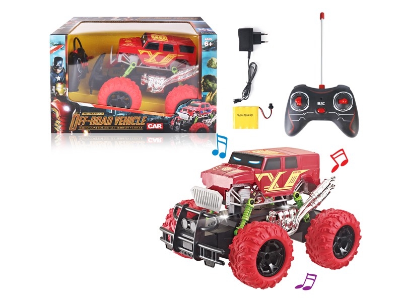 1:16 4-CHANNEL R/C CAR W/LIGHT & MUSIC，INCLUDE BATTERY - HP1169296