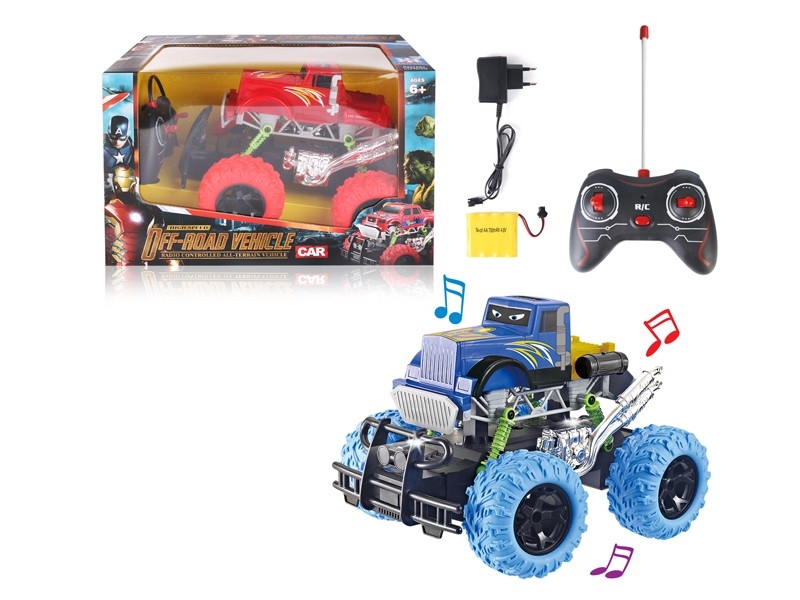 1:16 4-CHANNEL R/C CAR W/LIGHT & MUSIC，INCLUDE BATTERY - HP1169304