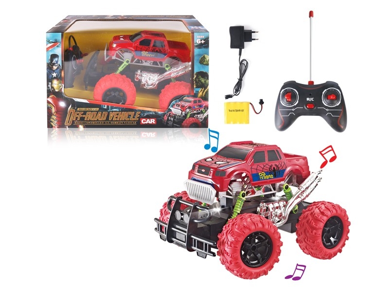 1:16 4-CHANNEL R/C CAR W/LIGHT & MUSIC，INCLUDE BATTERY - HP1169308