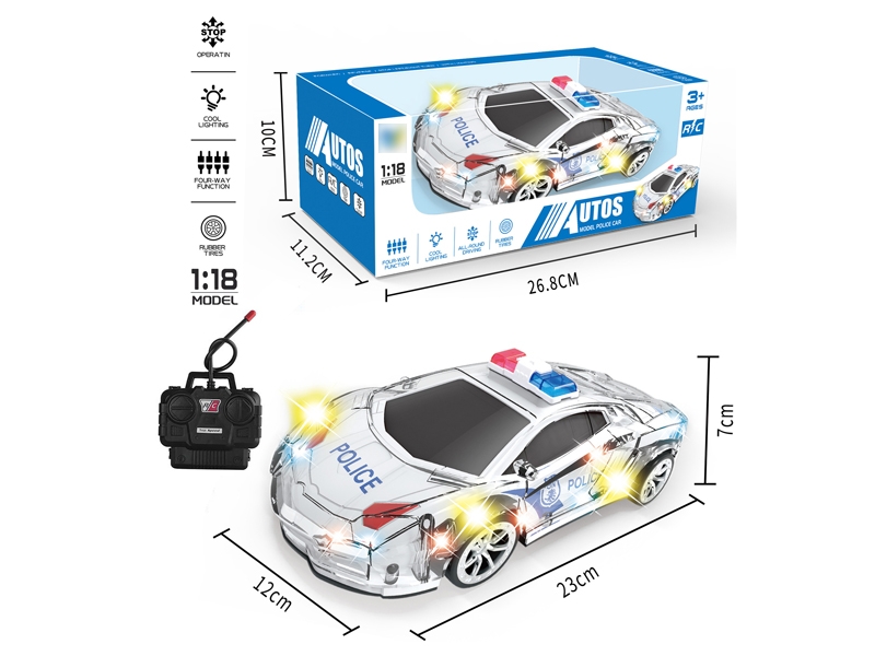 1:18 R/C CAR W/LIGHT - HP1169845