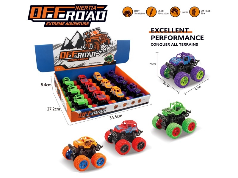 FRICTION OFF-ROAD CAR 12PCS/DISPLAY - HP1169857