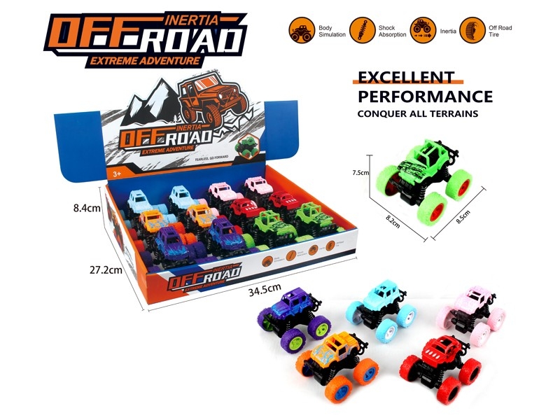 FRICTION OFF-ROAD CAR 12PCS/DISPLAY - HP1169859