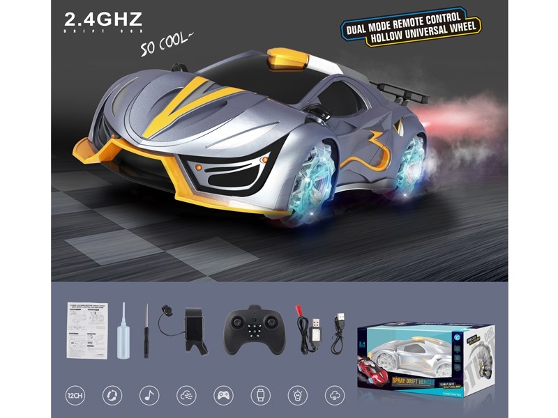 2.4G 1:12 R/C CAR W/MIST SPRAY FUNCTION & USB - HP1170113
