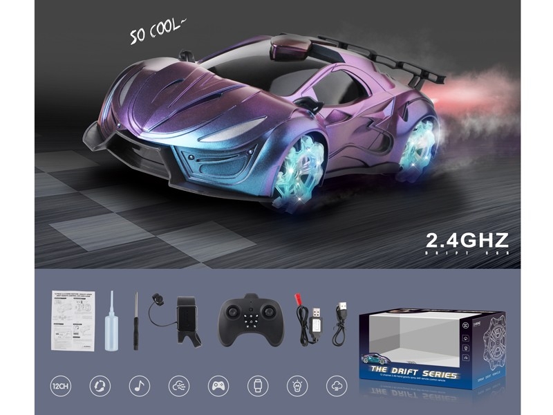 2.4G 1:12 R/C CAR W/MIST SPRAY FUNCTION & USB - HP1170115