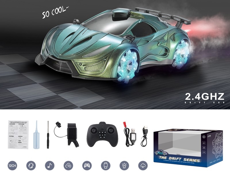 2.4G 1:12 R/C CAR W/MIST SPRAY FUNCTION & USB - HP1170116