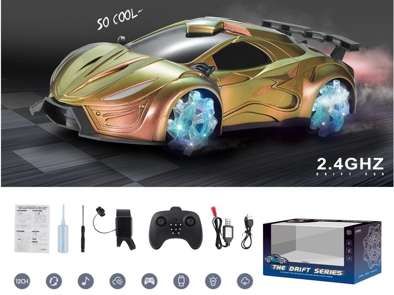 2.4G 1:12 R/C CAR W/MIST SPRAY FUNCTION & USB - HP1170117