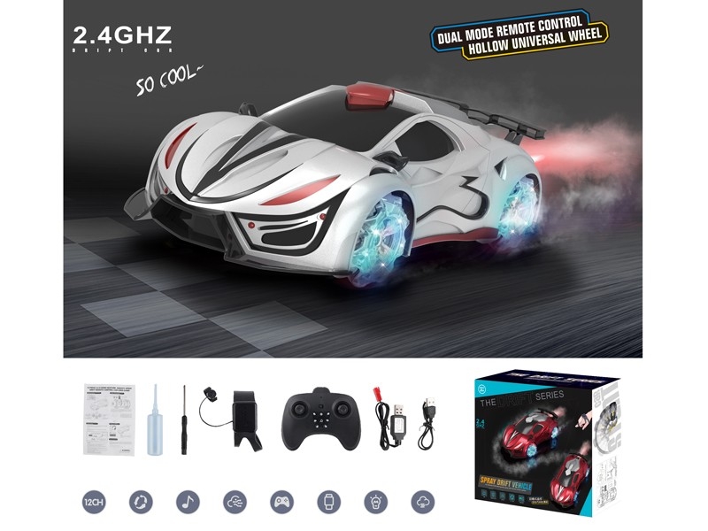 2.4G 1:12 R/C CAR W/MIST SPRAY FUNCTION & USB - HP1170120