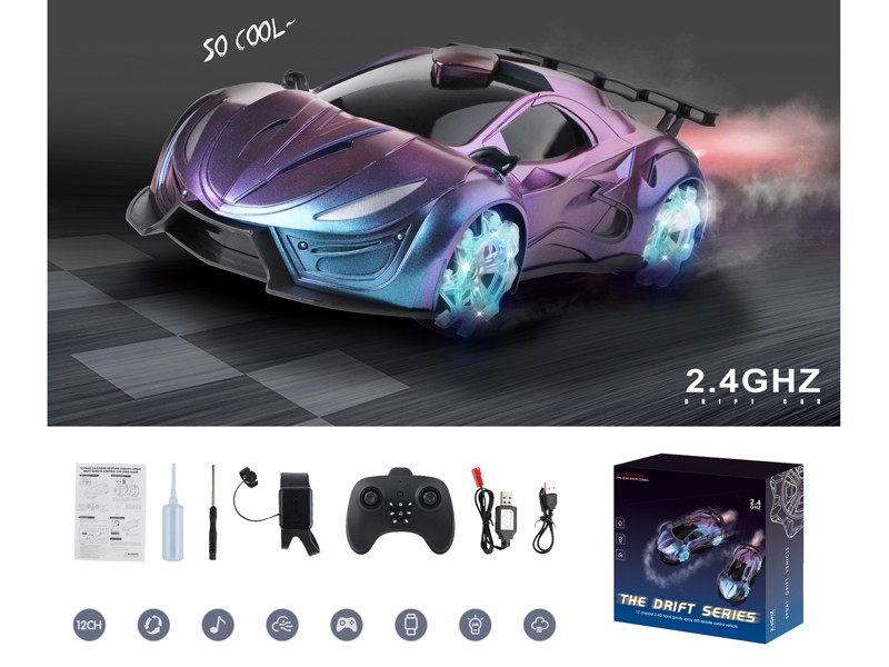 2.4G 1:12 R/C CAR W/MIST SPRAY FUNCTION & USB - HP1170121