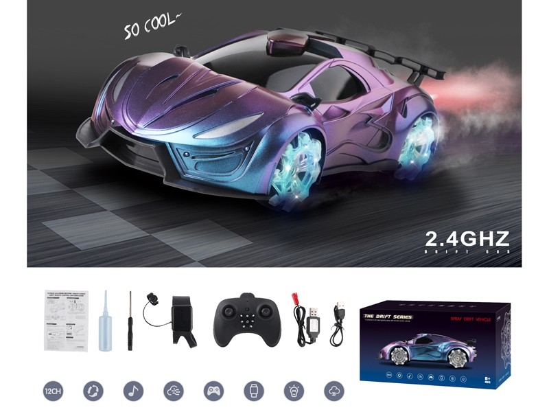 2.4G 1:12 R/C CAR W/MIST SPRAY FUNCTION & USB - HP1170127