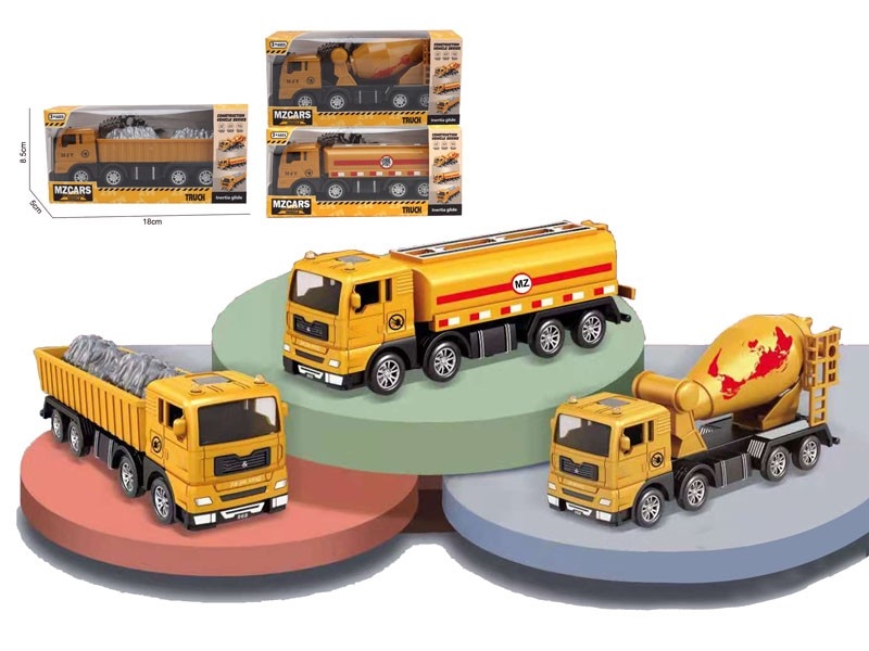 FRICTION DIE CAST CONSTRUCTION CAR，3ASST - HP1170156