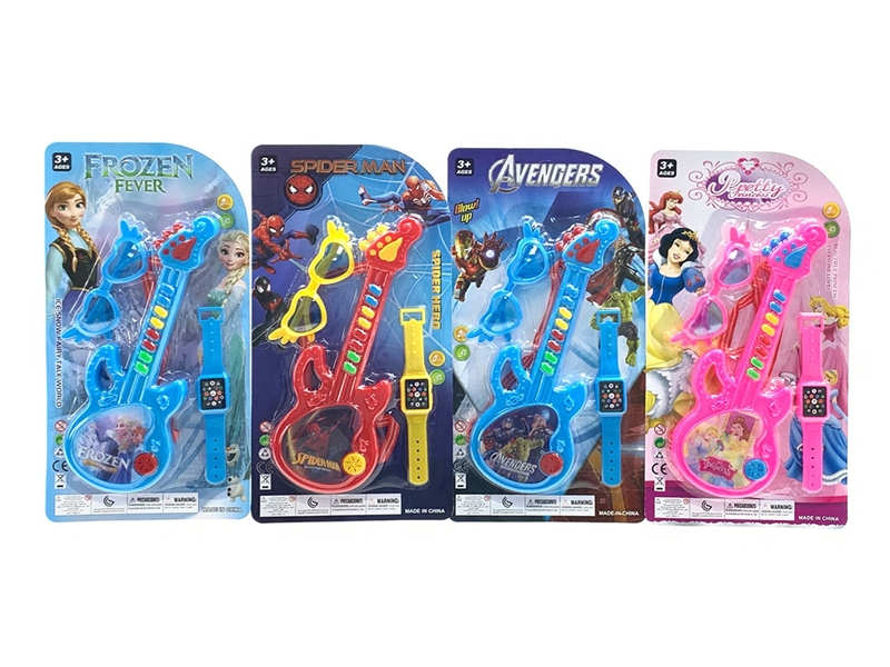 GUITAR W/WATCHES & GLASSES，4ASST - HP1171513