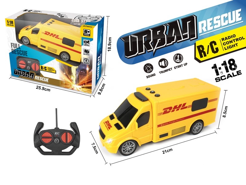 1:18 4-CHANNEL R/C CAR W/LIGHT & MUSIC，NOT INCLUDED BATTERY - HP1171606