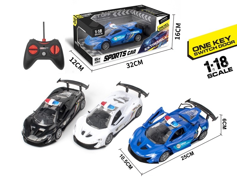 1:18 4-CHANNEL R/C CAR W/ONE KEY SWITCH DOOR，NOT INCLUDED BATTERY - HP1171622