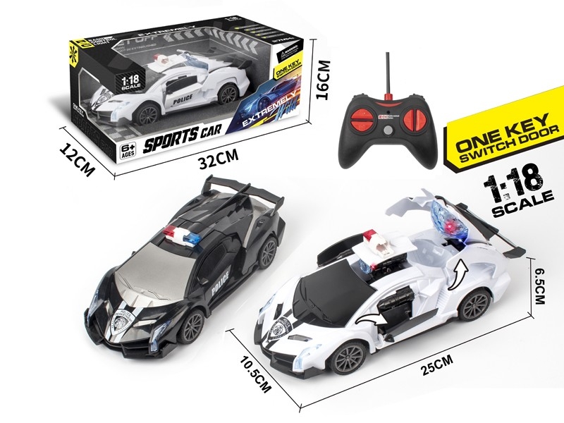 1:18 5-CHANNEL R/C CAR W/ONE KEY DEFORMATION & LIGHT，NOT INCLUDED BATTERY - HP1171624
