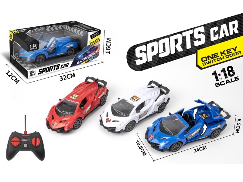1:18 5-CHANNEL R/C CAR W/ONE KEY SWITCH DOOR，NOT INCLUDED BATTERY - HP1171626