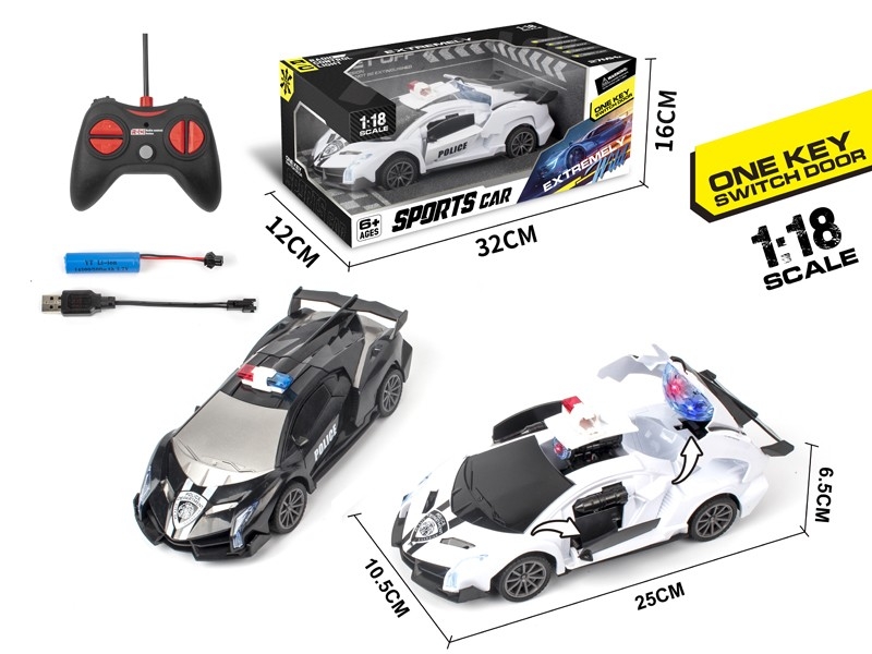 1:18 R/C CAR W/ONE KEY DEFORMATION & LIGHT，INCLUDED BATTERY - HP1171633