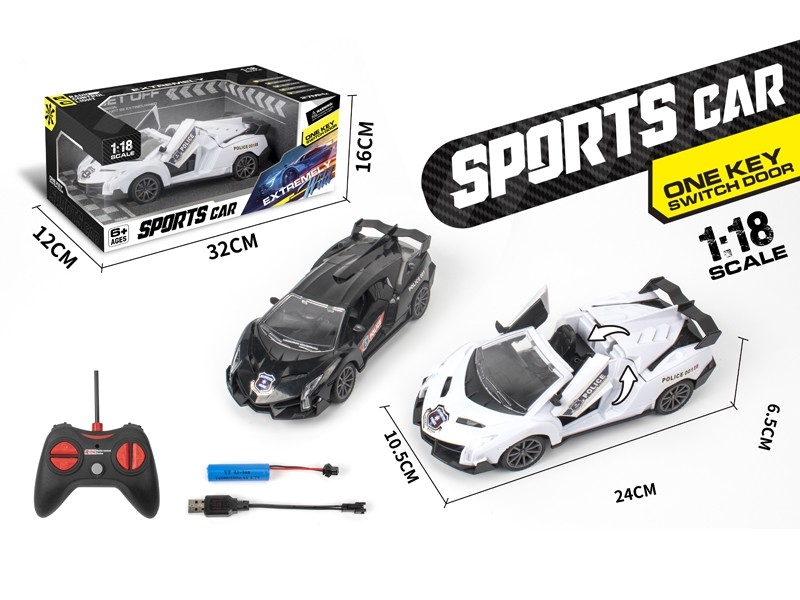1:18 4-CHANNEL R/C CAR W/USB，INCLUDED BATTERY - HP1171636