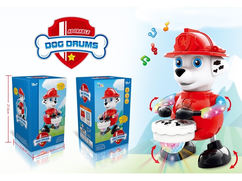 B/O DRUMS OF DOG W/MUSIC & LIGHT - HP1171830