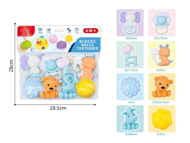 BABY RATTLES 8PCS - HP1171974