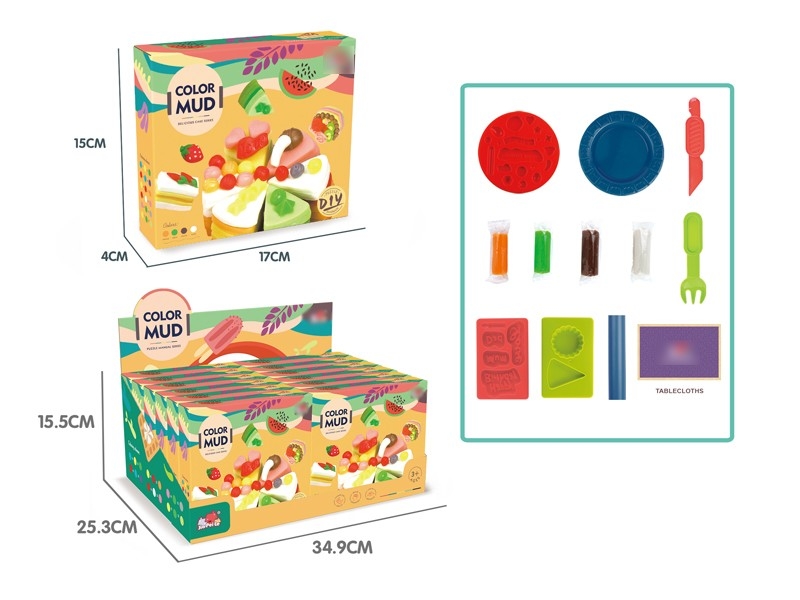 PLAY DOUGH SET，12PCS/DISPLAY - HP1172015