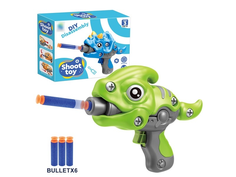 DIY ASSEMBLE DINOSAUR SOFT SHOOTING GUN - HP1172264