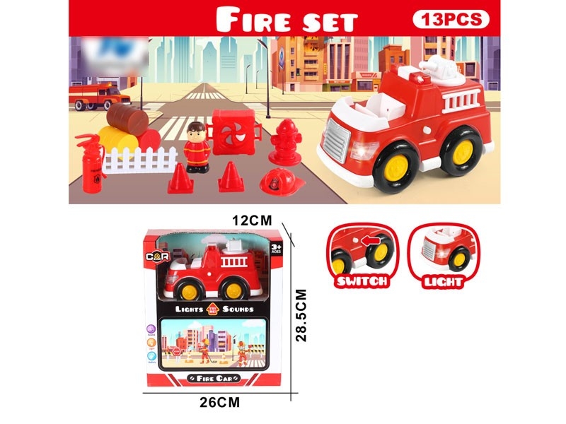 FREE WAY FIRE TRUCK W/LIGHT & MUSIC - HP1172356