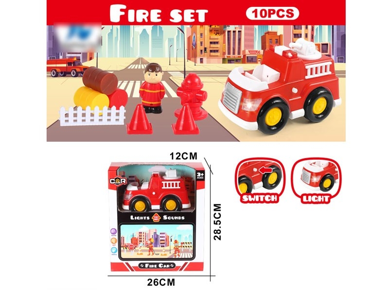 FREE WAY FIRE TRUCK W/LIGHT & MUSIC - HP1172358