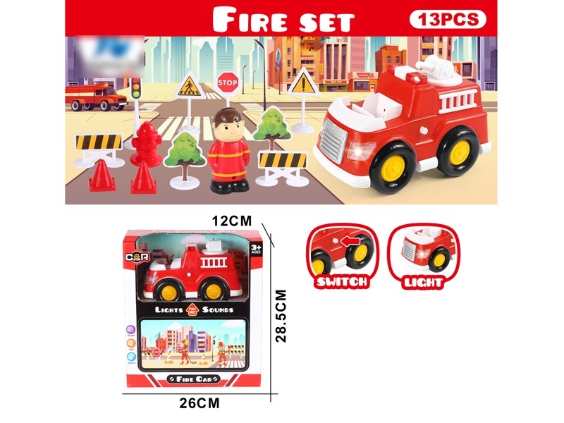 FREE WAY FIRE TRUCK W/LIGHT & MUSIC - HP1172367