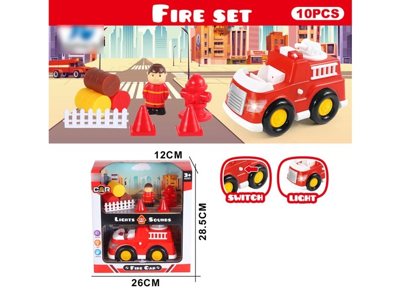 FREE WAY FIRE TRUCK W/LIGHT & MUSIC - HP1172369