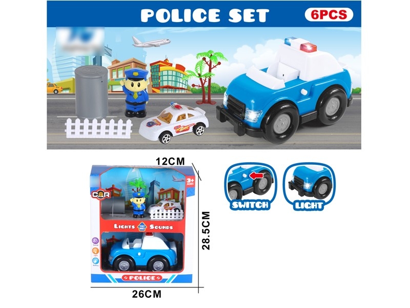 FREE WAY POLICE CAR W/LIGHT & MUSIC - HP1172370