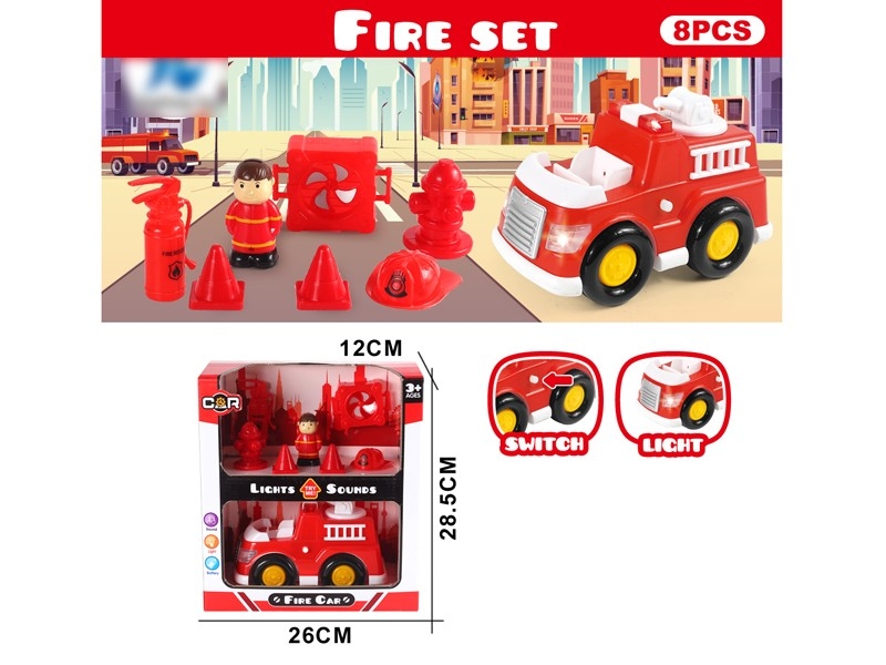 FREE WAY FIRE TRUCK W/LIGHT & MUSIC - HP1172371