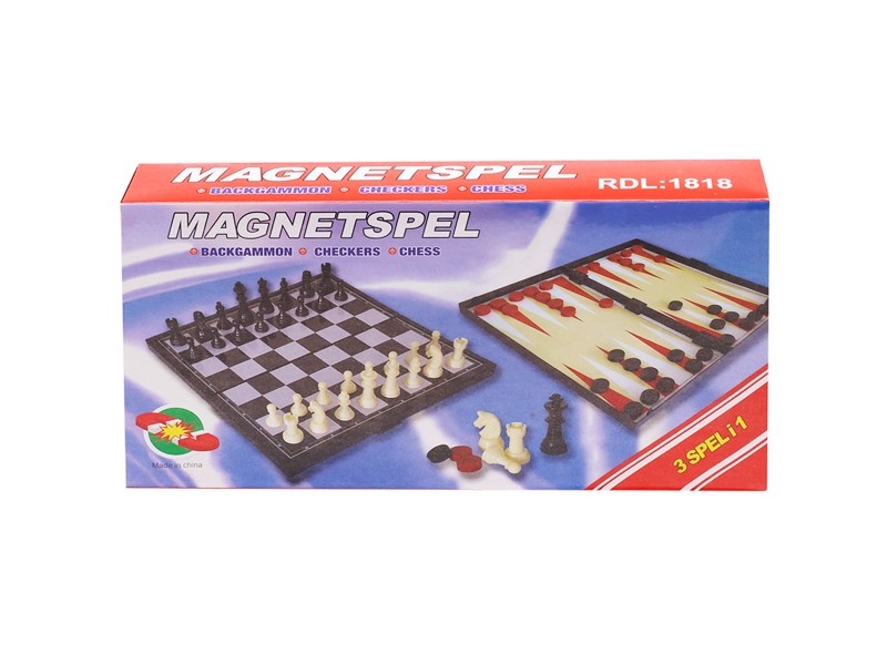 3 IN 1 MAGNETIC CHESS GAME - HP1172383