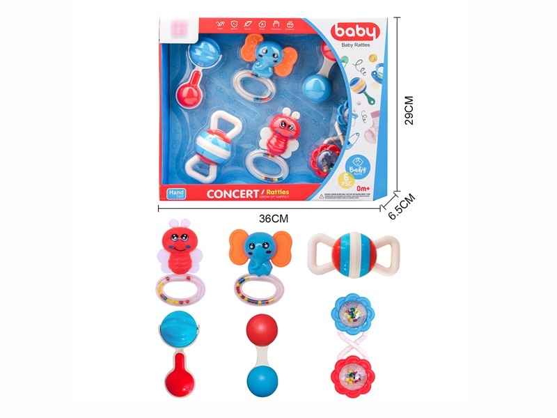 BABY RATTLE 6PCS - HP1173096