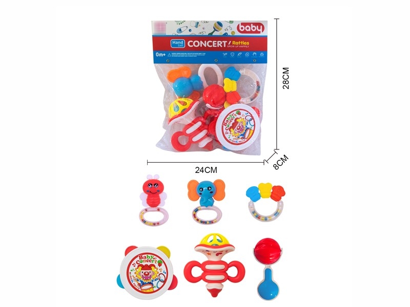 BABY RATTLE 6PCS - HP1173126