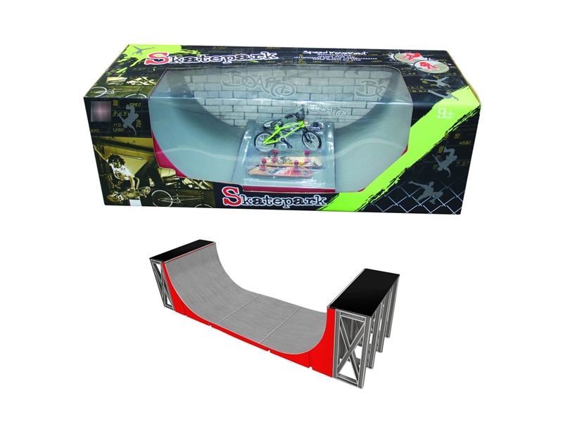 FINGER SKATEBOARD 2PCS W/BIKE SKATEBOARD - HP1173617